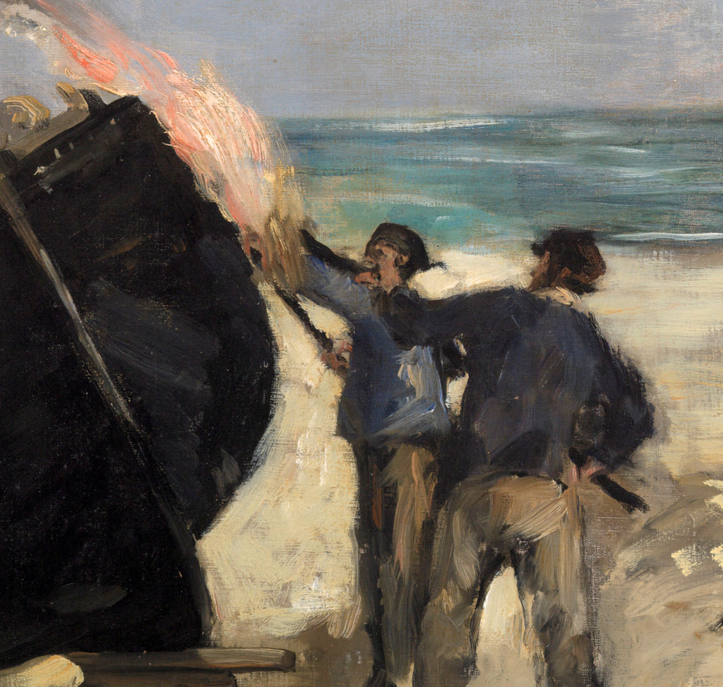 Édouard Manet, French Impressionist Fine Art Print : Tarring the Boat