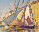 Paul Signac Fine Art Print, Tartans with Flags