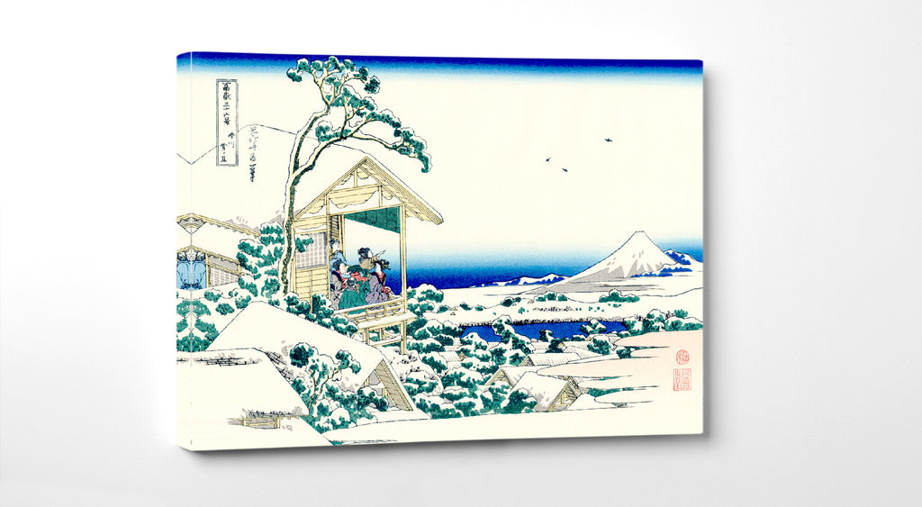 36 Views of Mount Fuji, Tea house at Koishikawa, Katsushika Hokusai, Japanese Print