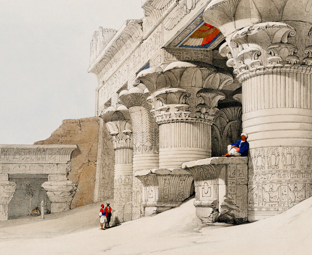 Temple Of Horus, Edfu, David Roberts Fine Art Print