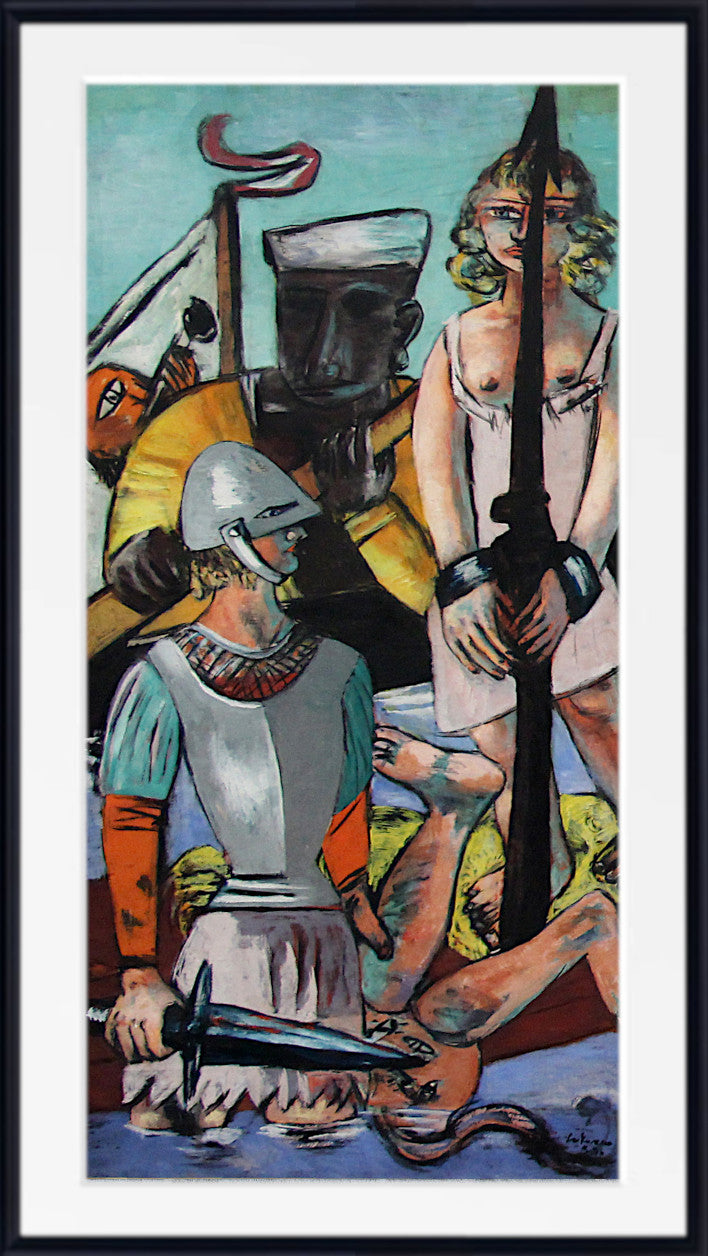 ベッカム絵画 Reproduction of The Departure by Max Beckmann – Galerie Mont-Blanc