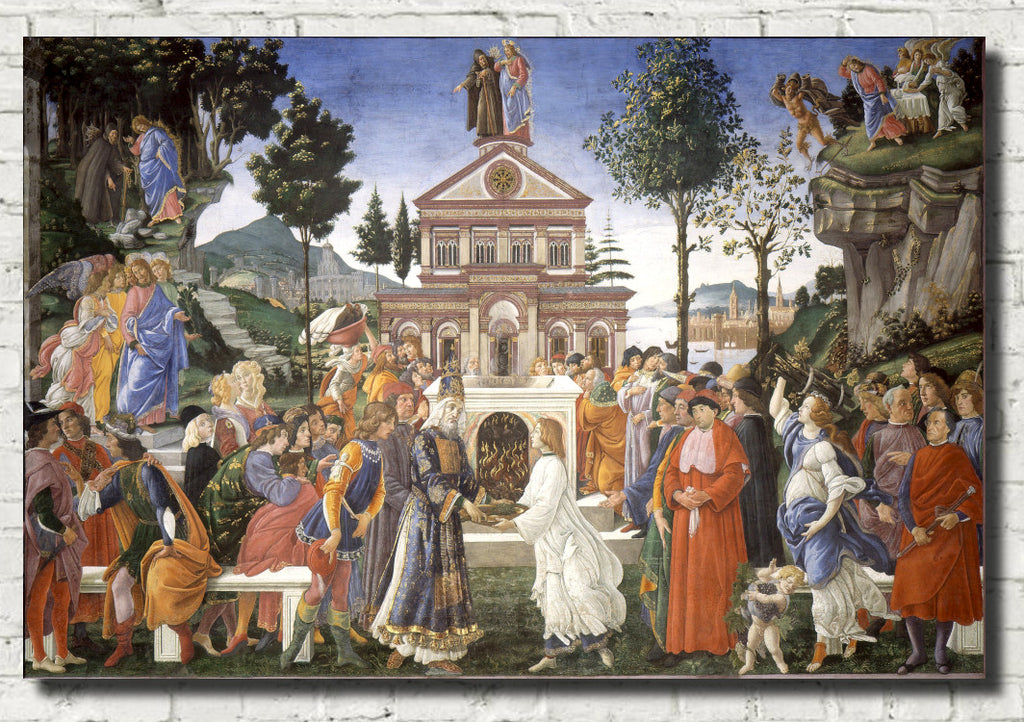 Sandro Botticelli Fine Art Print : Temptations of Christ