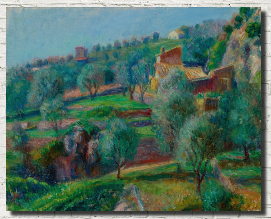 Terraces, South Of France, William Glackens Fine Art Print