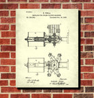 Nikola Tesla Vintage Patent Print Blueprint Design Electrical Poster