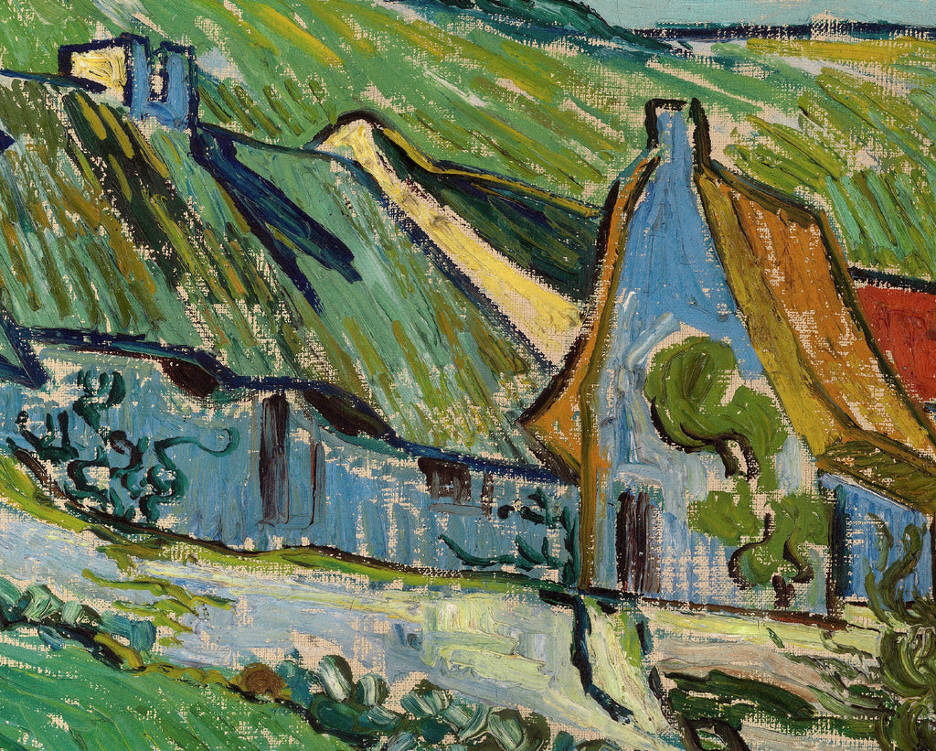 Thatched Cottages, Vincent Van Gogh Fine Art Print