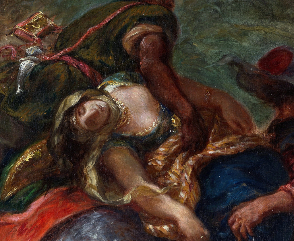 The Abduction of Rebecca, Eugène Delacroix Fine Art Print