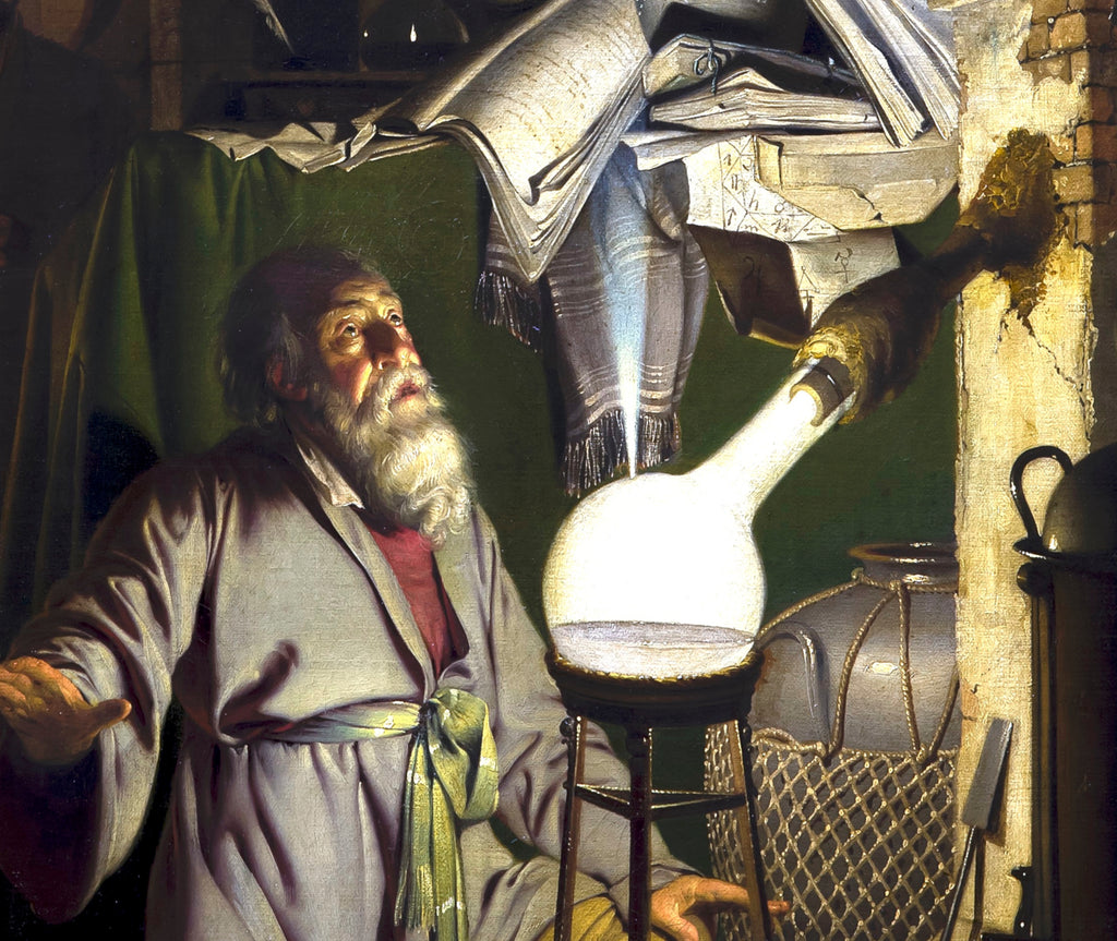 Joseph Wright of Derby Fine Art Print : The Alchemist Discovering Phosphorus