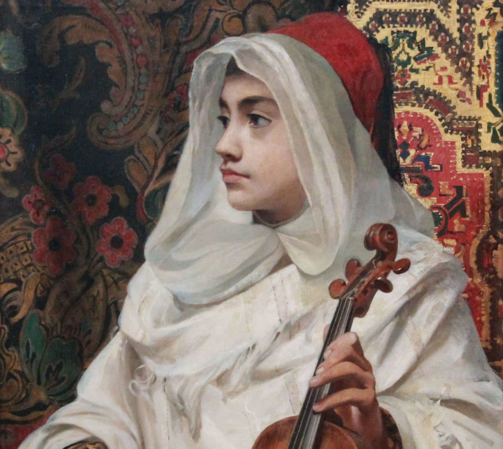 Pedro Américo Fine Art Print, The Arab rebec player