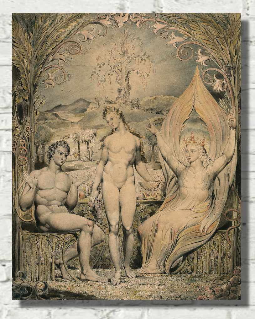 William Blake, The Archangel Raphael with Adam and Eve