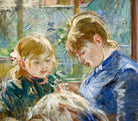 Berthe Morisot, French Fine Art Print : The Artists Daughter Julie With Her Nanny