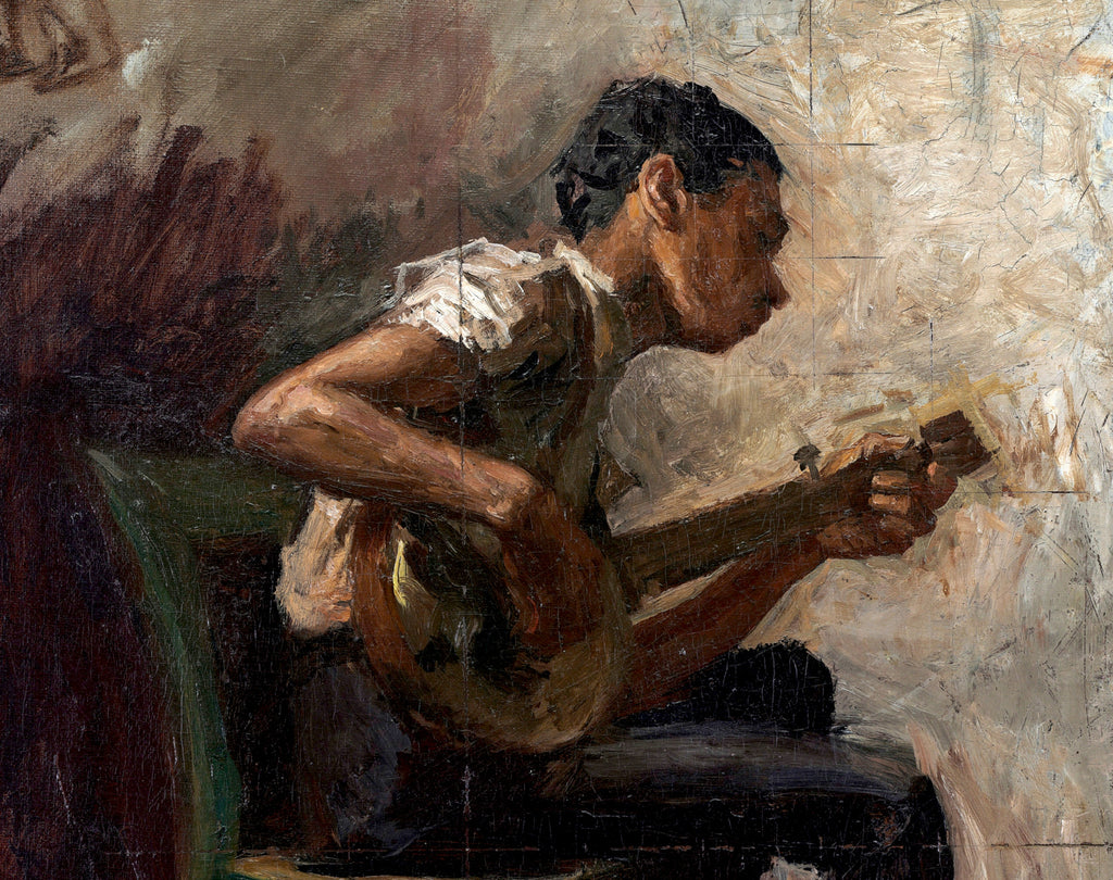 The Banjo Player, Thomas Eakins Fine Art Print