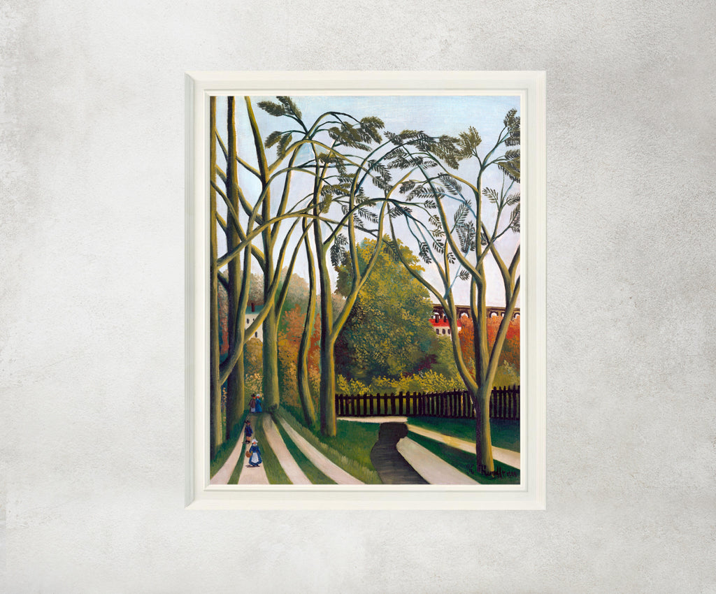 Henri Rousseau Framed Art Print, The Banks of the Bièvre near Bicêtre