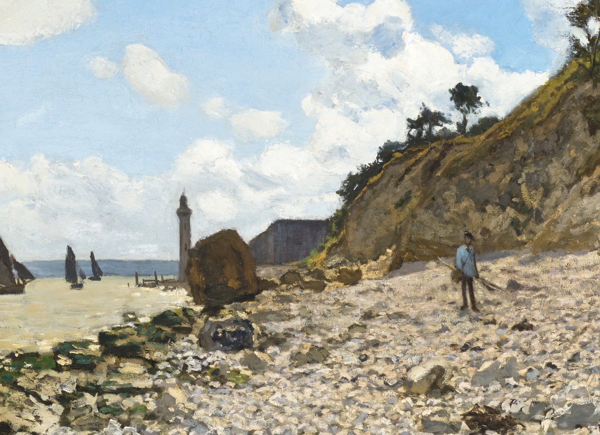 Claude Monet Fine Art Print, The Beach at Honfleur