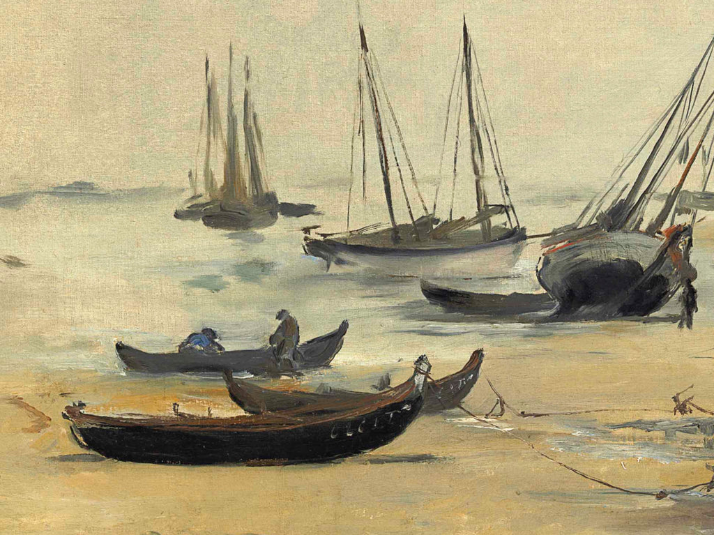 Édouard Manet, Impressionist French Fine Art Print : The Beach at Low Tide