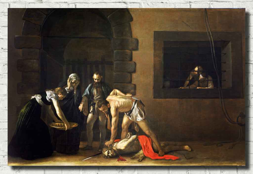 Caravaggio Baroque Fine Art Print, The Beheading of Saint John the Baptist
