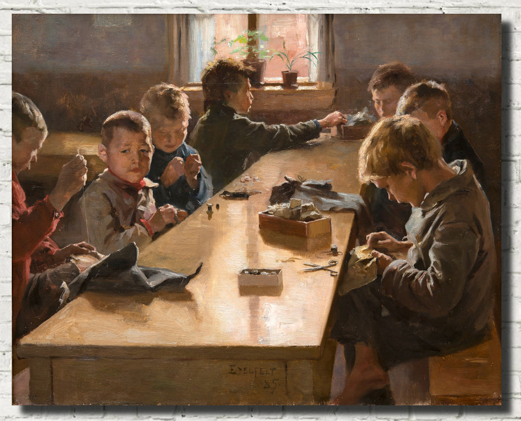 Albert Edefelt Fine Art print, The Boys’ Workhouse, Helsinki