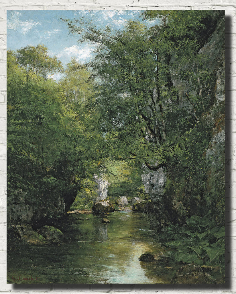 Gustave Courbet Fine Art Print, The Brême Stream