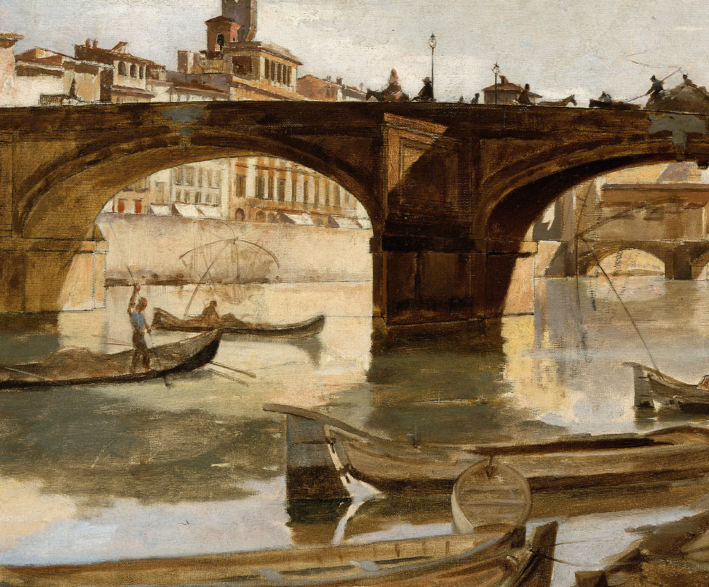 The Bridges, Florence, Frank Duveneck Fine Art Print