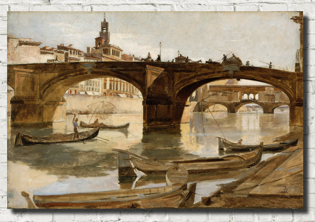 The Bridges, Florence, Frank Duveneck Fine Art Print
