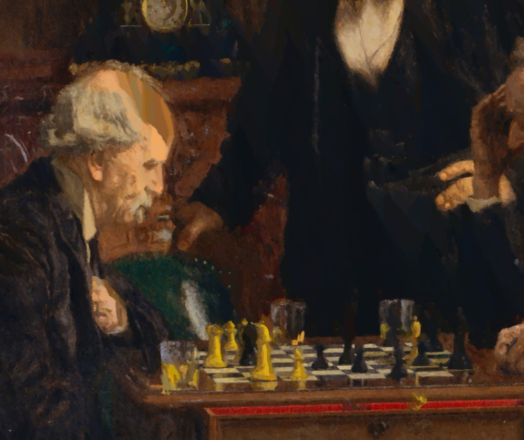 The Chess Players, Thomas Eakins Fine Art Print