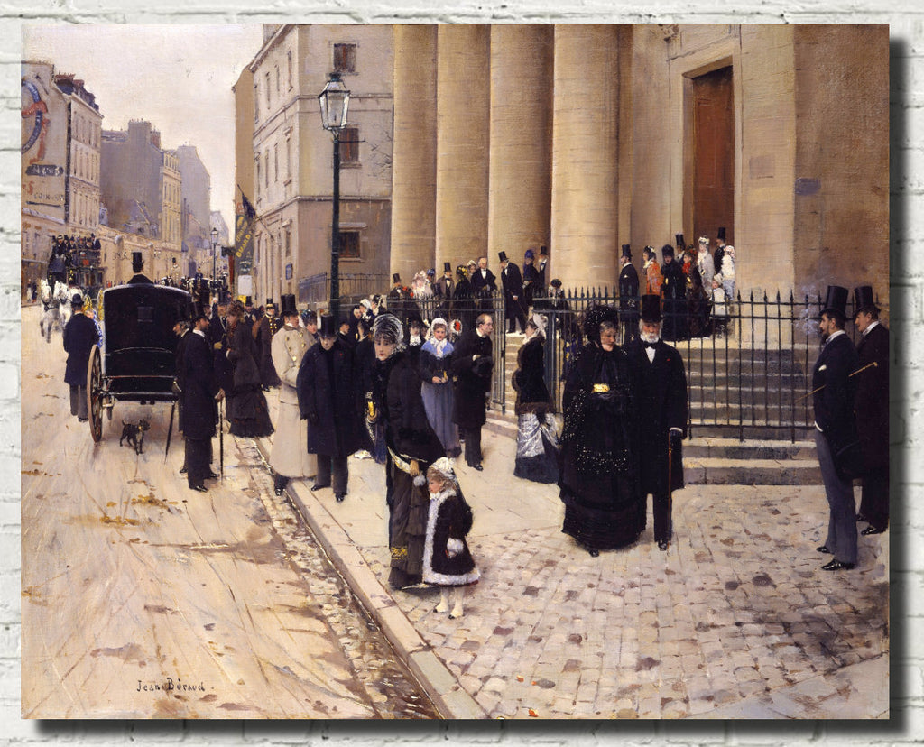 Jean Béraud Impressionist Fine Art Print, The Church of Saint-Philippe-du-Roule, Paris