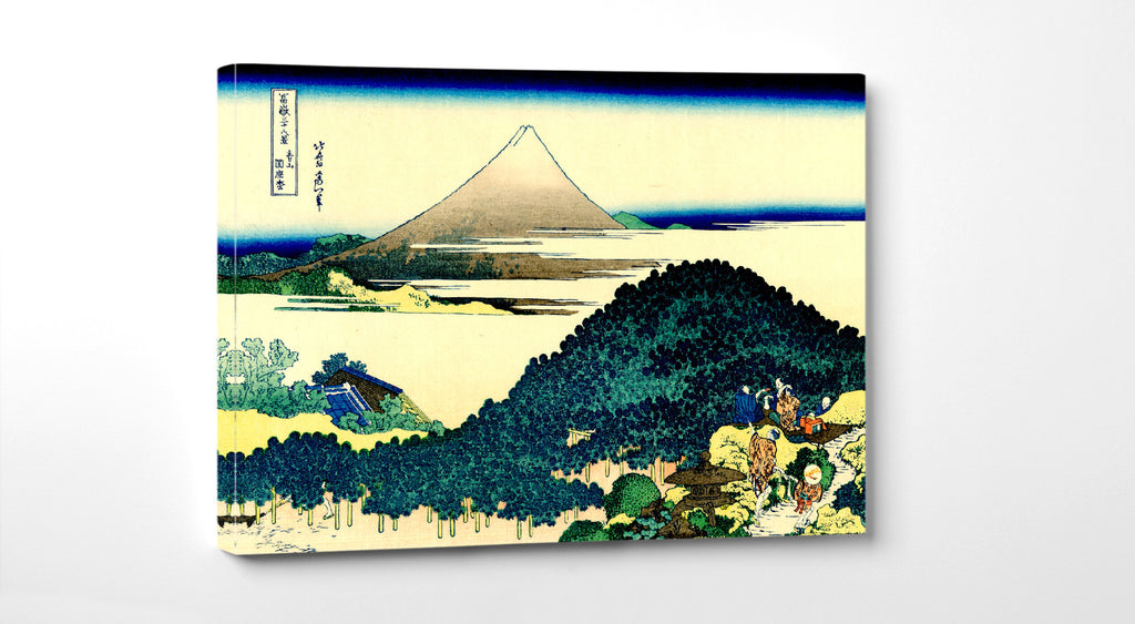 36 Views of Mount Fuji, Cushion Pine at Aoyama, Katsushika Hokusai, Japanese Print