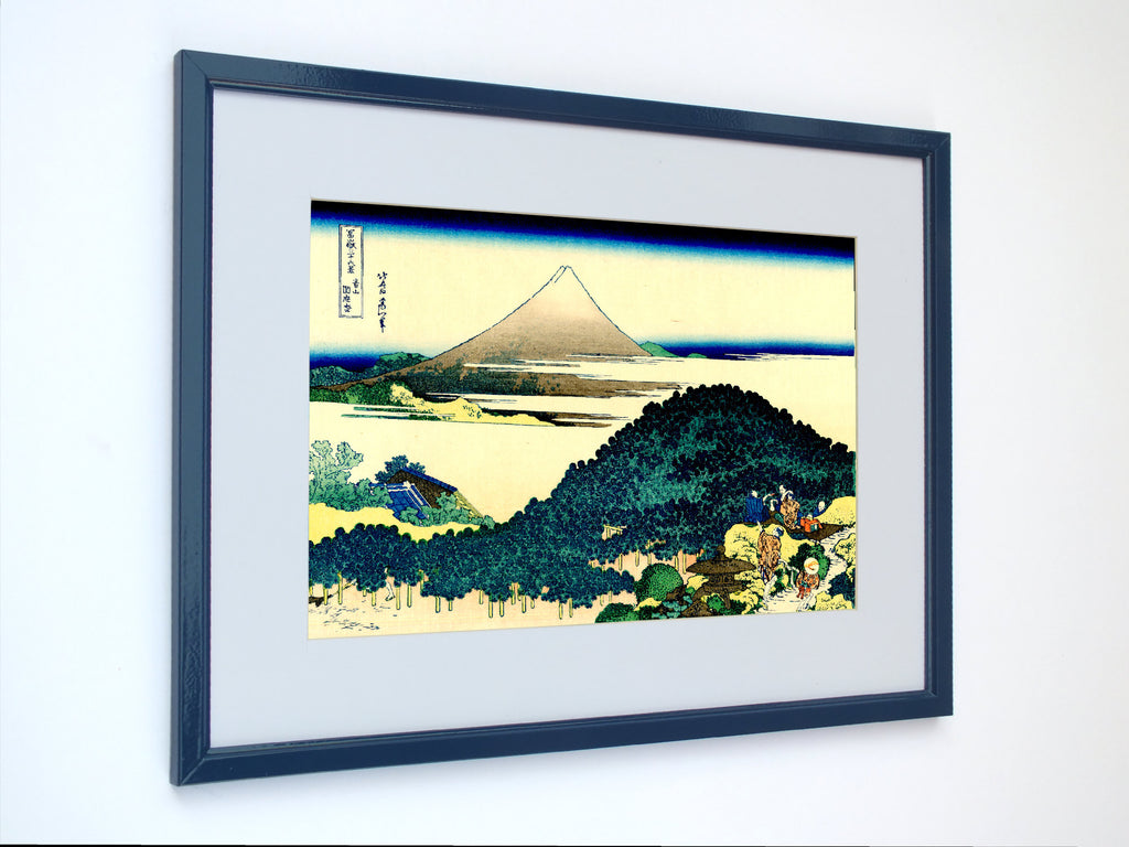 36 Views of Mount Fuji, Cushion Pine at Aoyama, Katsushika Hokusai, Japanese Print