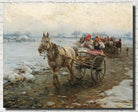 Alfred Kowalski Fine Art Print, The Coach Journey