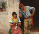 Eugene de Blaas Fine Art Print, The Courtship