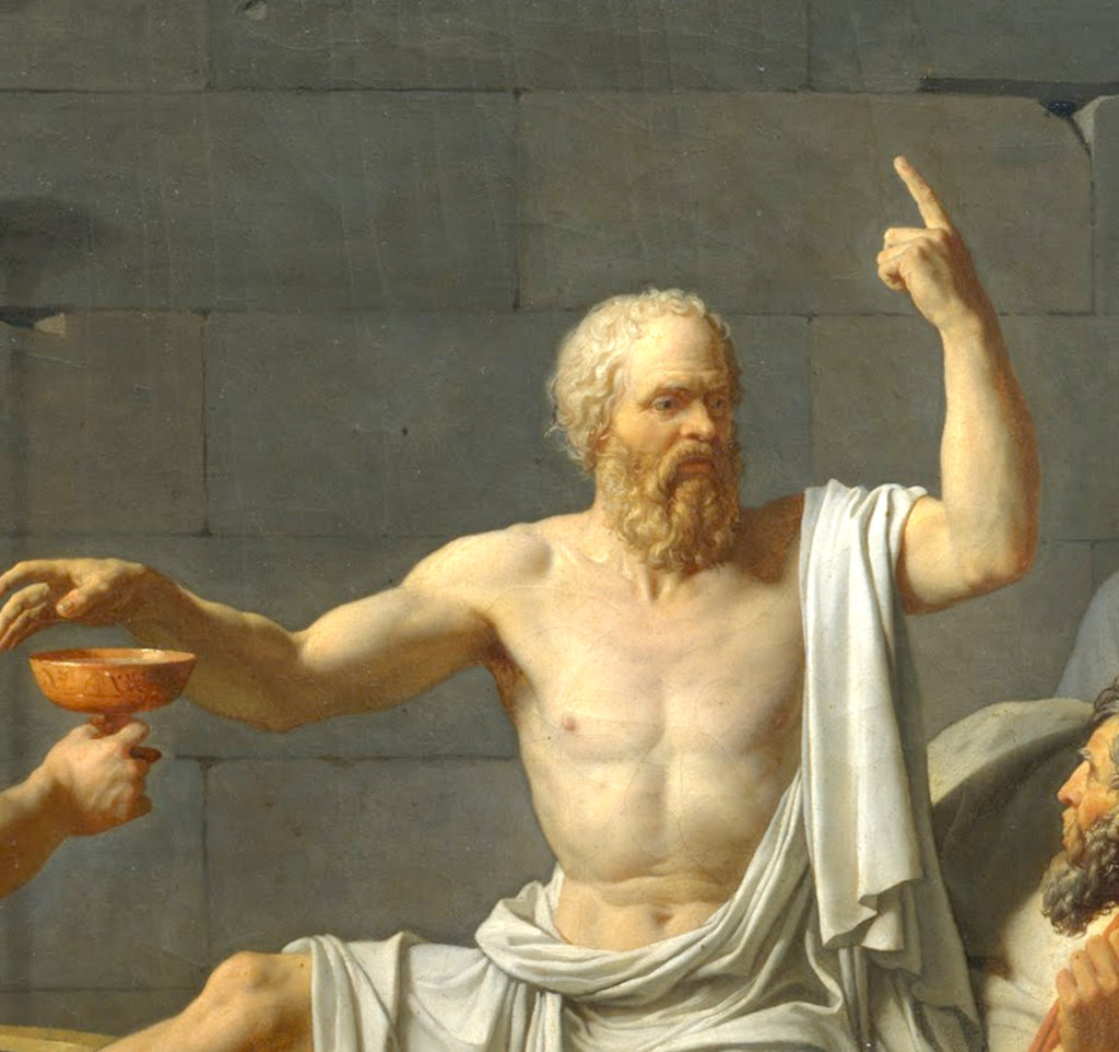 Jacques-Louis David Fine Art Print : Death of Socrates