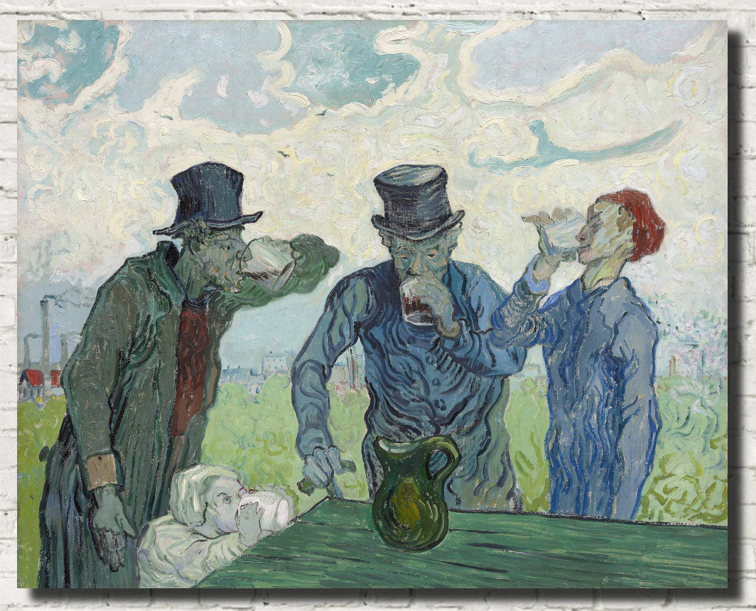 The Drinkers, Vincent Van Gogh Fine Art Print