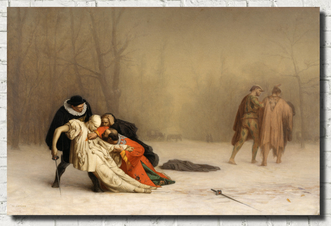 Jean-Léon Gérôme Fine Art Print : The Duel After the Masquerade