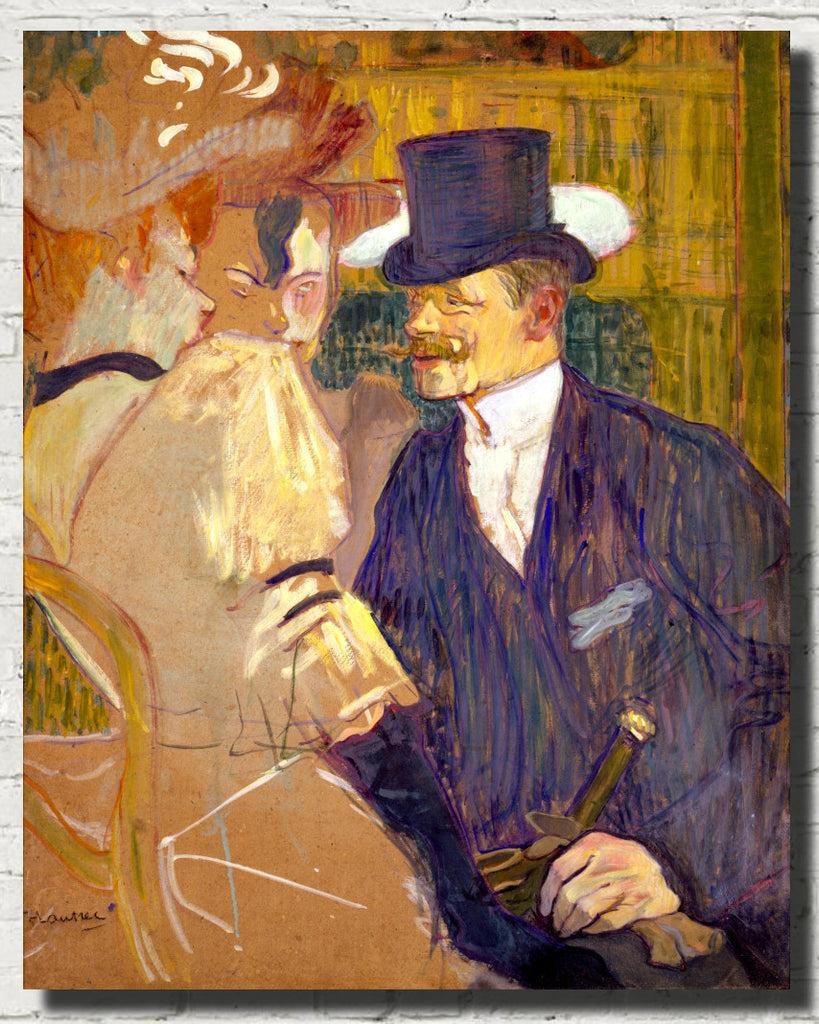 Henri de Toulouse-Lautrec Fine Art Print, The Englishman at the Moulin Rouge