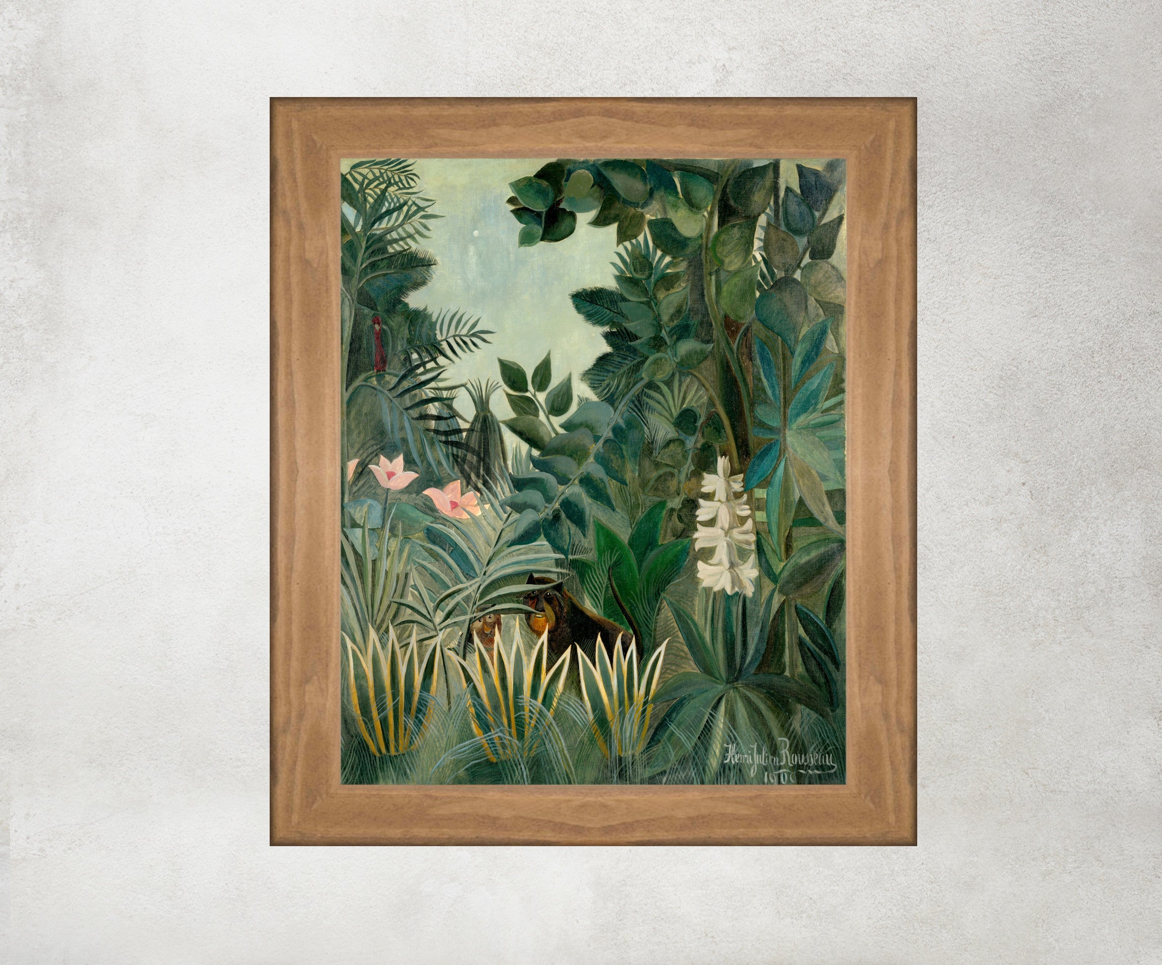 Henri Rousseau Framed Art Print, The Equatorial Jungle