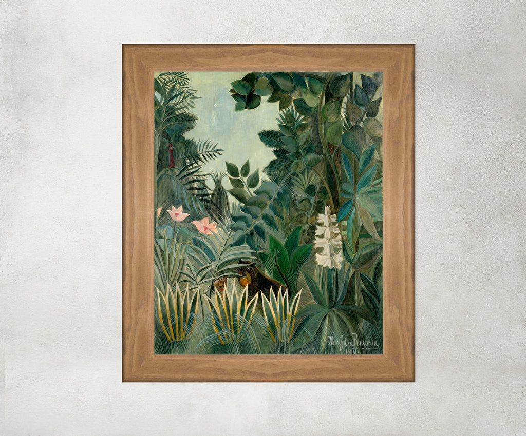 Henri Rousseau Framed Art Print, The Equatorial Jungle