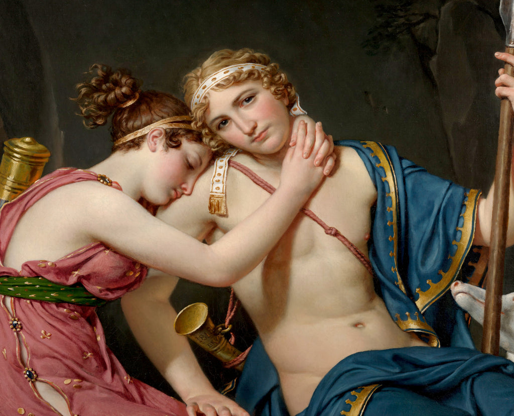 Jacques-Louis David Fine Art Print : The Farewell of Telemachus and Eucharis