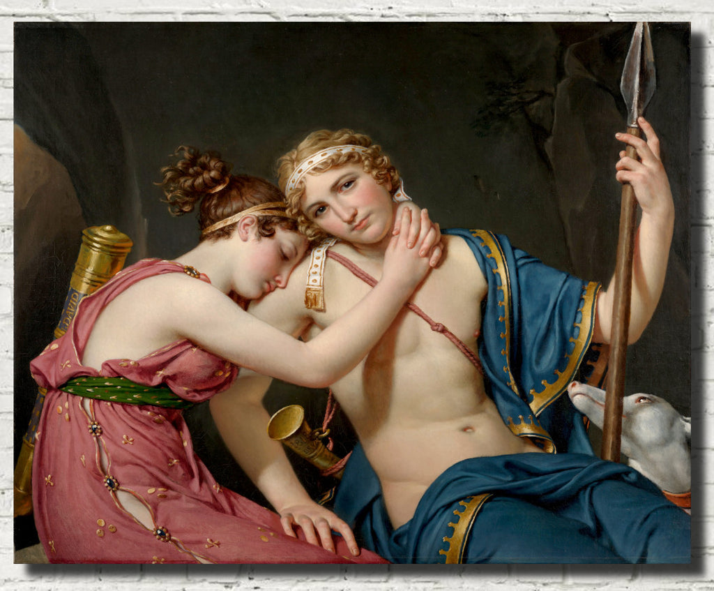 Jacques-Louis David Fine Art Print : The Farewell of Telemachus and Eucharis