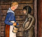 Hugo Simberg Fine Art Print, The Farmer's Wife and the Poor Devil