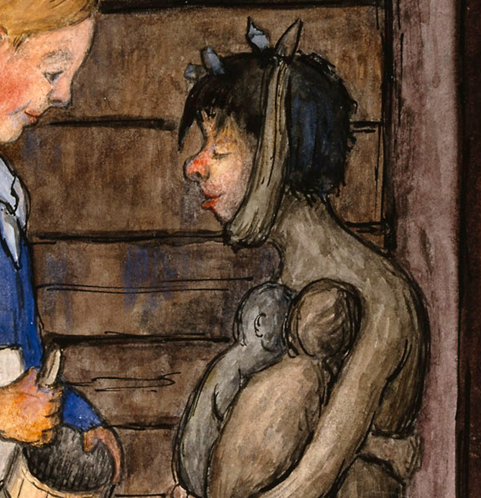 Hugo Simberg Fine Art Print, The Farmer's Wife and the Poor Devil