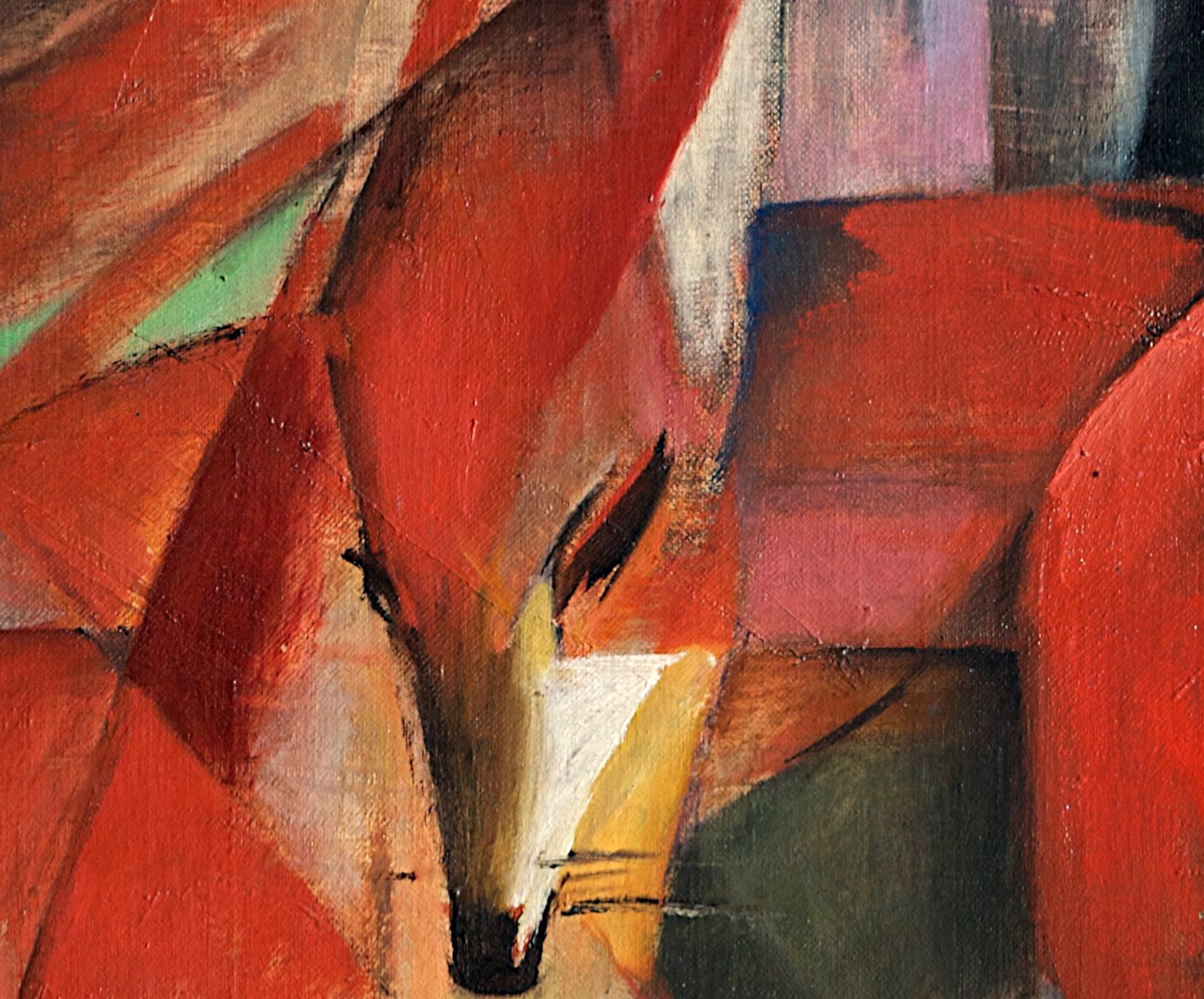 Franz Marc Abstract Fine Art Print, The Foxes