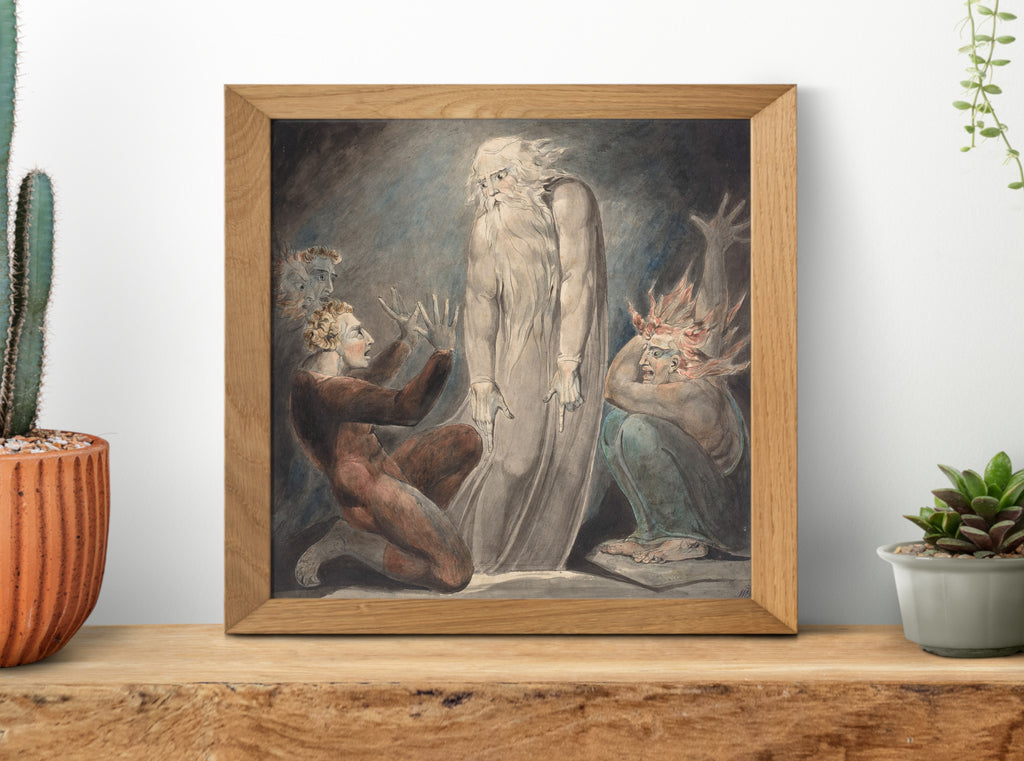 William Blake, The Ghost of Samuel Appearing to Saul