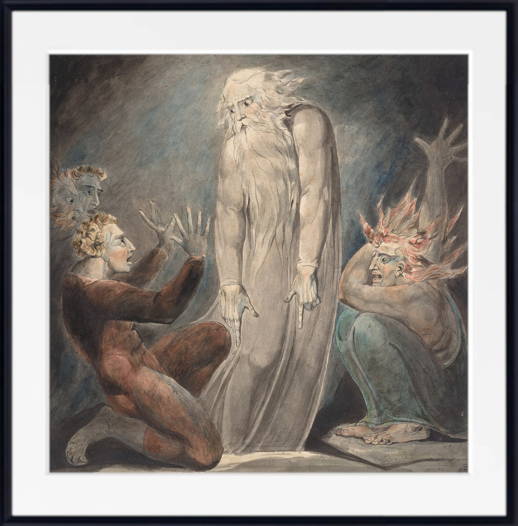 William Blake, The Ghost of Samuel Appearing to Saul