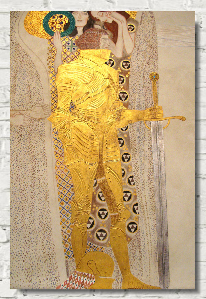 Gustav Klimt, The Golden Knight (Beethoven frieze)