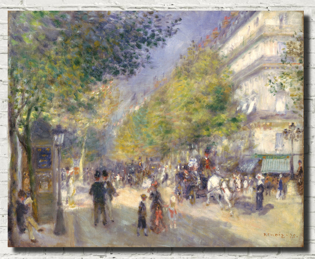 Renoir, Impressionist Fine Art Print, The Grands Boulevards