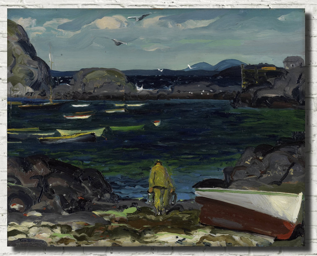 George Bellows Fine Art Print, The Harbor, Monhegan Coast, Maine