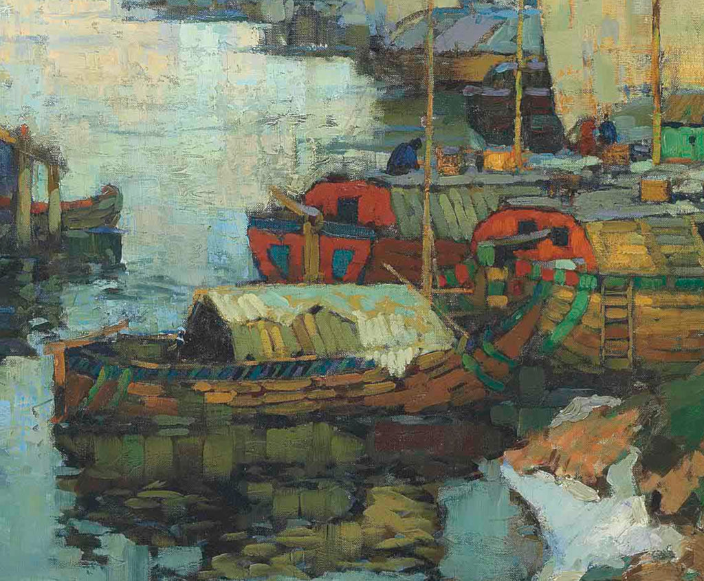 Konstantin Gorbatov Fine Art Print, The harbour