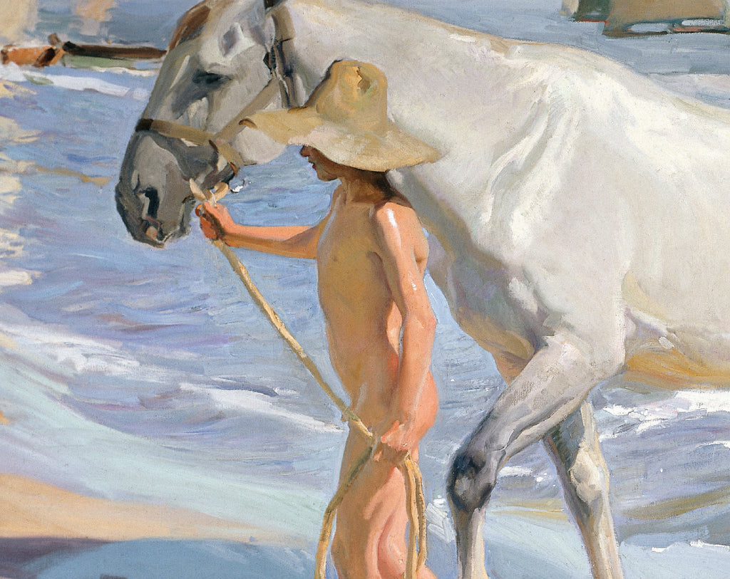 The Horse’s Bath, Joaquín Sorolla Fine Art Print