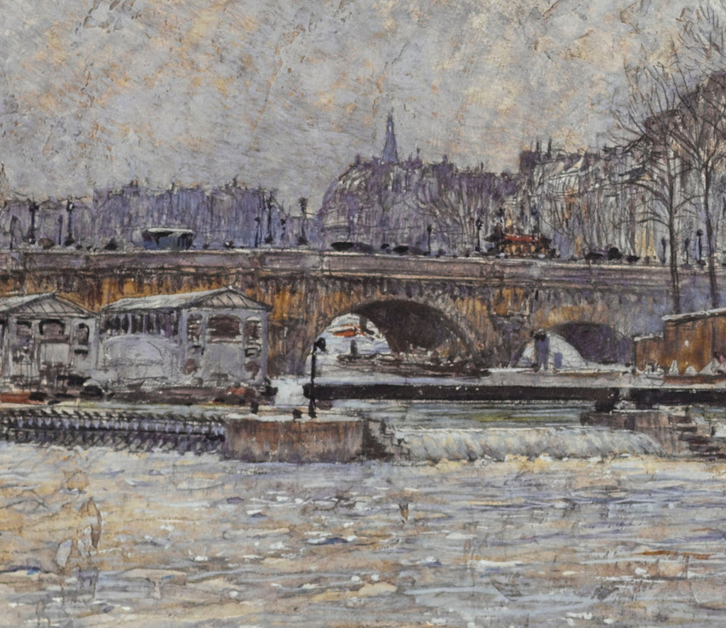 Frederic Anatole Houbron Fine Art Print, The Hôtel de la Monnaie and the Pont-Neuf
