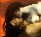 The Kiss of the Sphinx, Franz Stuck Fine Art Print