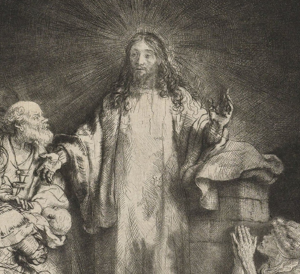 Rembrandt Fine Art Print, The Little Children Being Brought to Jesus